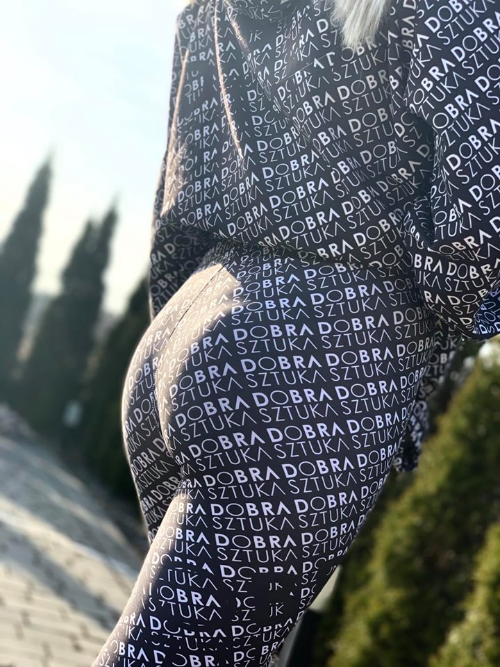 Dres damski dobrasztuka bluza + legginsy (komplet) dobrasztuka.pl logotyp BL - obrazek 2