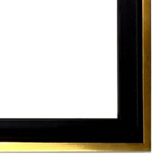 American box rama do obrazu pudełkowa czarno-złota  4025