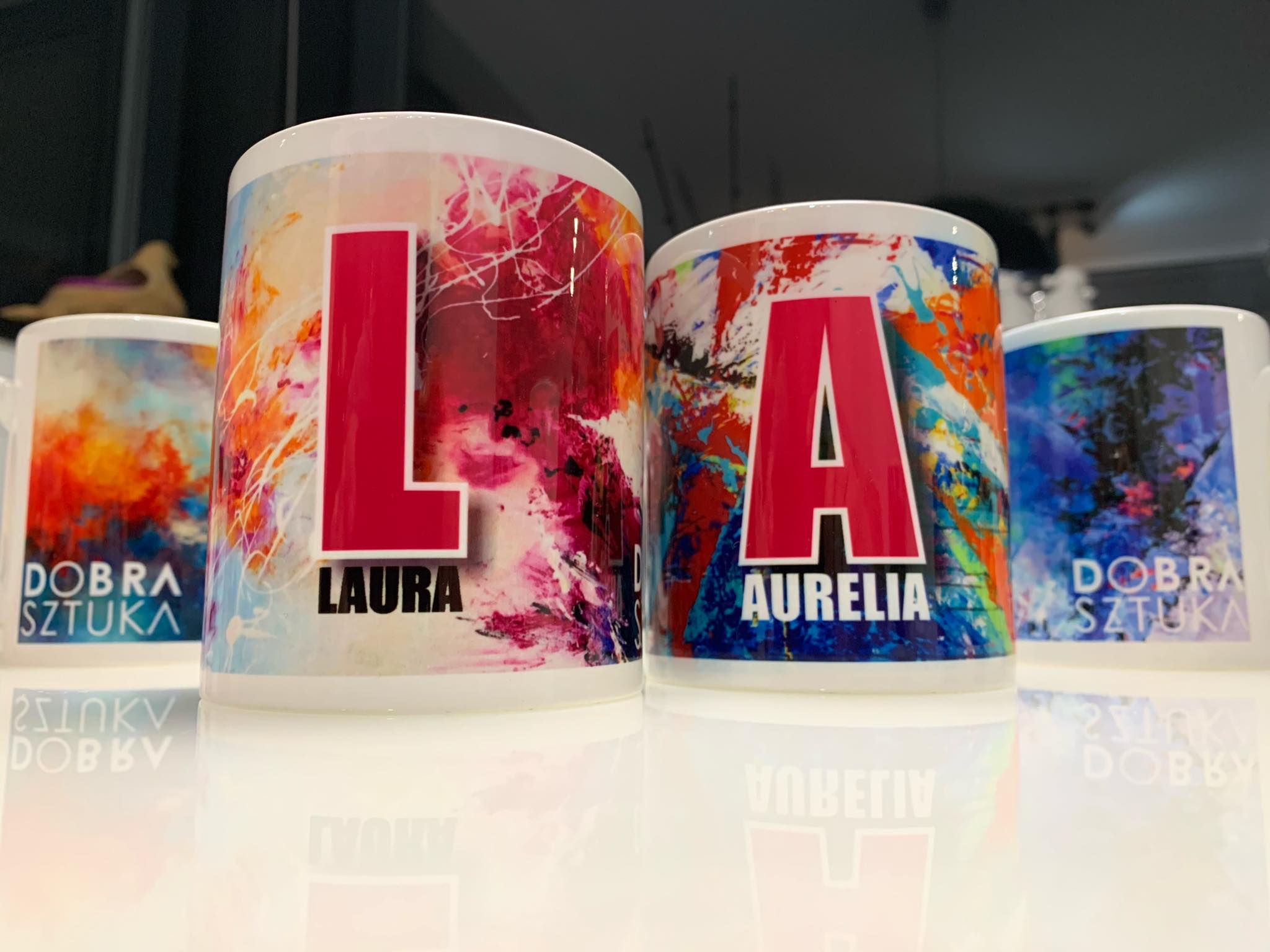 Kubki z obrazami kubek z literami obraz na kubku K2 - obrazek 7