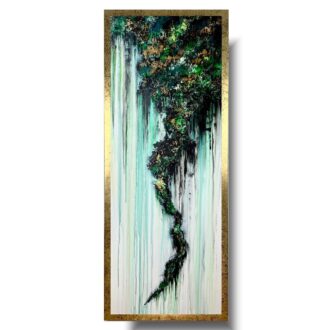 Obraz ręcznie malowany na płótnie "Złote urwisko" 2067A