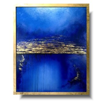 Nowoczesny obraz abstrakcja "W niebiosach" złotej w ramie 1936A