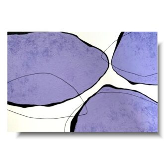 Abstrakcja geometryczna "VIOLET" duży obraz malowany 2107A