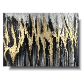 Obraz abstrakcyjny "Złota korona" obrazy ręcznie malowane 1985A