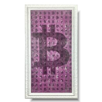 Obraz do salonu kobiecy bitcoin abstrakcja w ramie 2238A