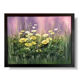 Obraz ręcznie malowany na płótnie "Wiosenne jaskry" 2222A