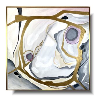 Obraz do salonu "Żyła złota" abstrakcja w ramie 2184A