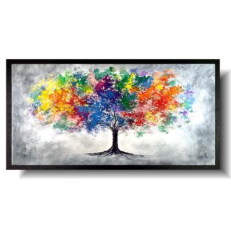 Obraz ręcznie malowany na płótnie "Drzewo dobrych myśli" 2216A