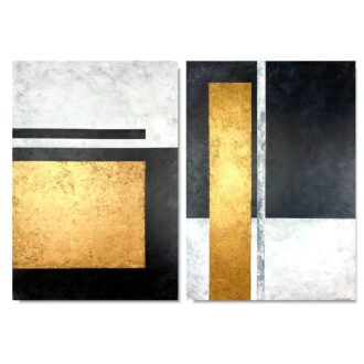 Obraz do salonu "Gold cube" 2280A