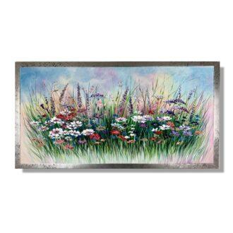 Obraz ręcznie malowany na płótnie "Delikatna łąka" 2128A