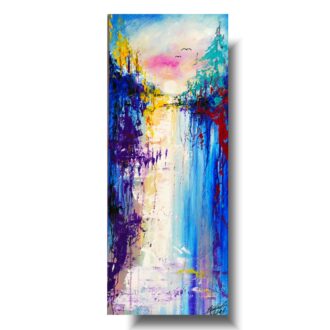 Pejzaż abstrakcyjny obraz w stronę słońca obraz malowany 1859A