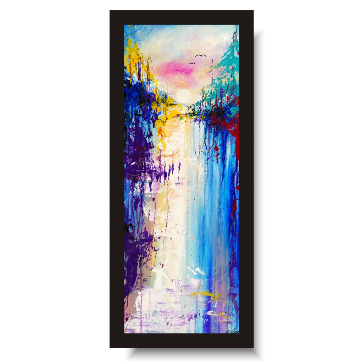 Pejzaż abstrakcyjny obraz w stronę słońca obraz malowany 1859A - obrazek 6