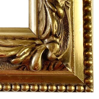 Rustykalna rama do obrazu szeroka ozdobna złota SA38