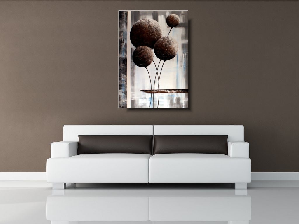 Dmuchawce obraz z kwiatami obrazy ręcznie malowane na płótnie 754A - obrazek 2