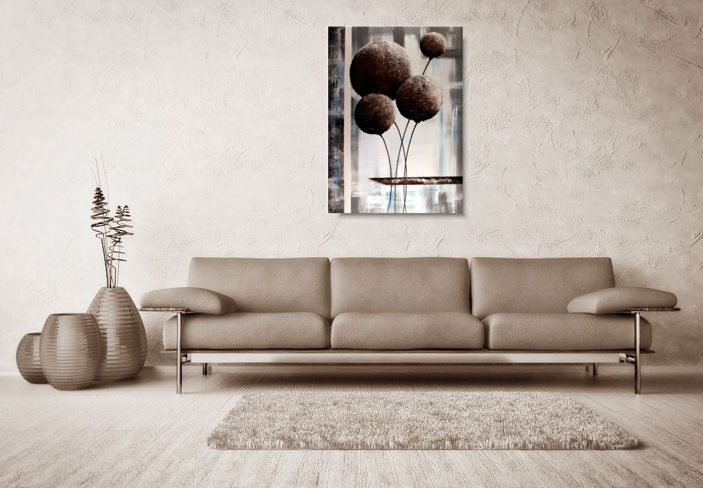 Dmuchawce obraz z kwiatami obrazy ręcznie malowane na płótnie 754A - obrazek 3