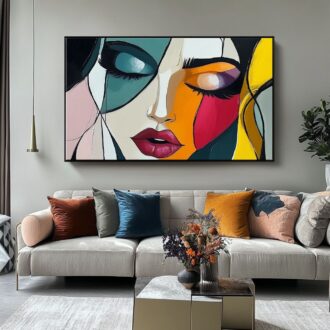 Obraz portret malowany "Kobieta kochająca" 2334A