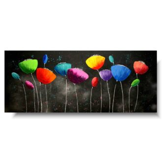 Obraz ręcznie malowany na płótnie "Tańczące tulipany" 1630A