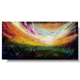 Duży obraz widok "Wiosenny dzień" obrazy do nowoczesnego salonu 1517A