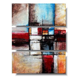 Elegancki obraz abstrakcja nowoczesne obrazy abstrakcyjne "Kostki" 1003A