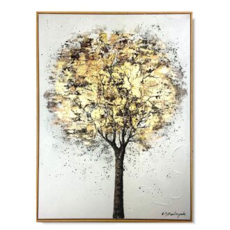 Obraz ręcznie malowany na płótnie “Złote drzewko” 2322A