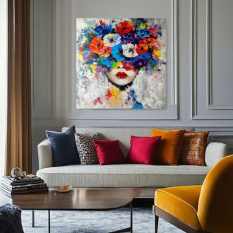 Obraz portret ręcznie malowany "Lato, ach to Ty" 2348A