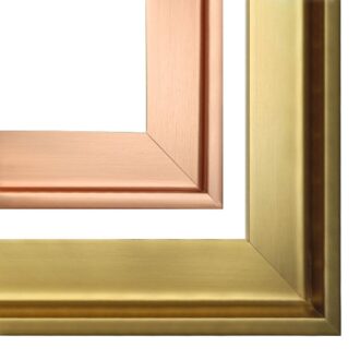Miedziana i mosiężna rama american box do obrazu ramy pudełkowe AP15