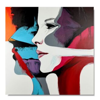 Portret obraz ręcznie malowany "Kobieta i ON" 2326A