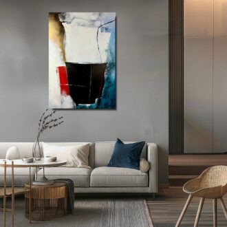 Obraz nowoczesna abstrakcja "Równowaga ciszy" 2360A