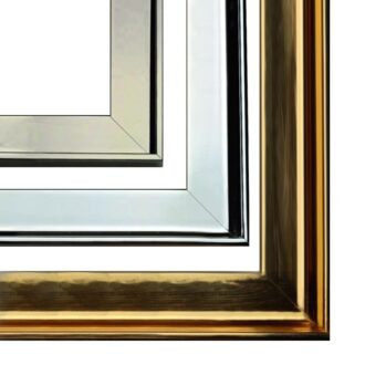Rama american box do obrazu chrom, srebro, złoto AP3
