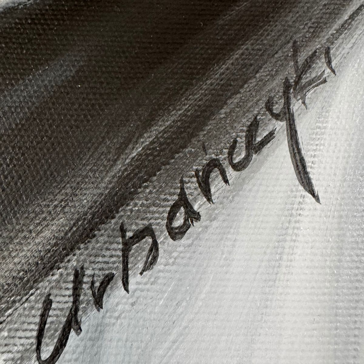 Współczesny portret obraz czarno biały "W niewoli" 2344A - obrazek 8