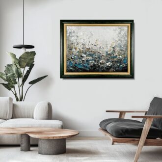 Obraz z kwiatami na płótnie w ramie "Melancholia" 2354A