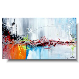 Obraz do biura abstrakcja "Kolory dzieciństwa" obrazy nowoczesne na płótnie 1042A