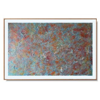 Nowoczesny obraz abstrakcyjny 140 x 90cm - duża abstrakcja w ramie AB14