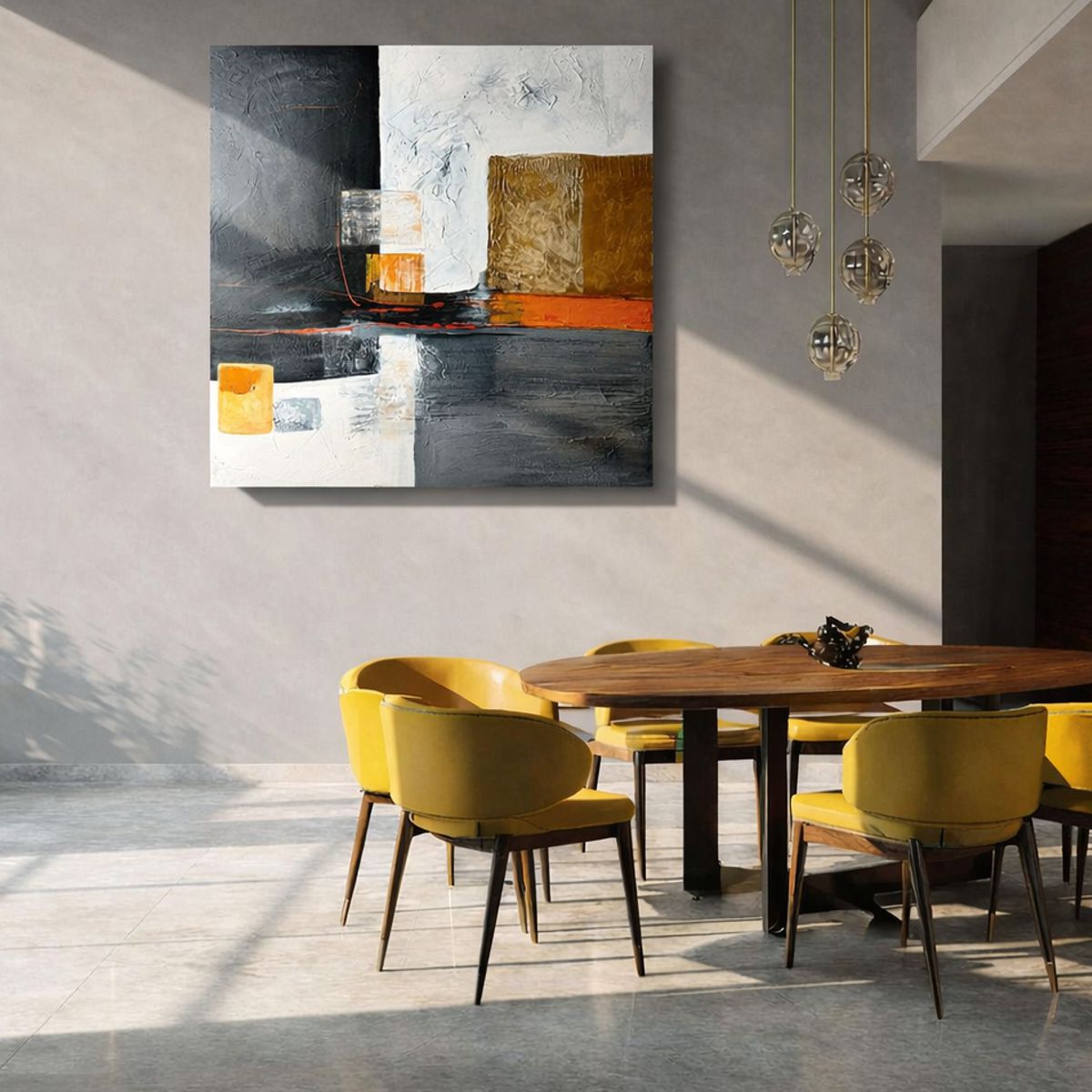 obraz minimalistyczny czarno biały złoty