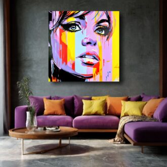 obraz portret nowoczesny do salonu