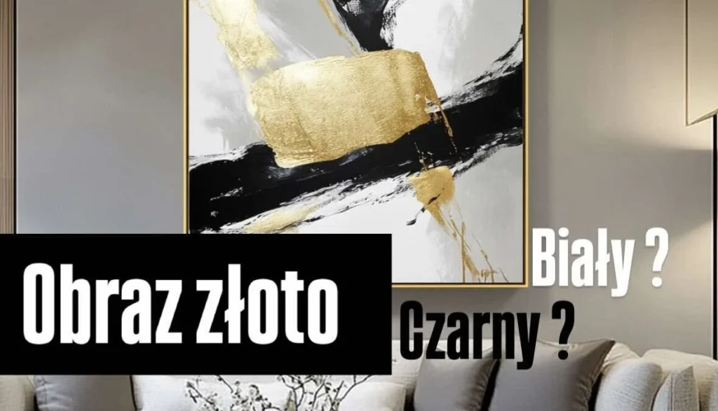 obraz złoto